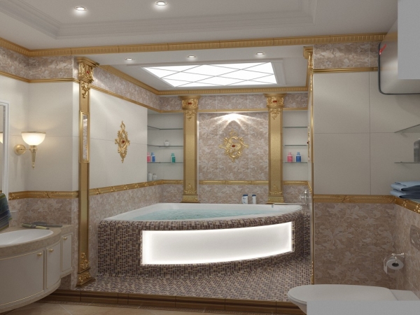 Интересные варианты дизайна ванных комнат